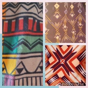 LulaRoe TC Tall and Curvy Aztec Leggings 3 Pack